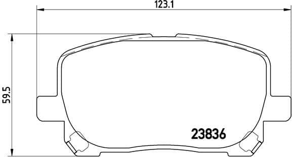 Brake pads front, Top Quality P83061