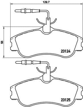 Brake Pad Set, disc brake PRIME LINE P61060