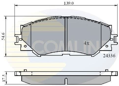 Brake pads front CBP01515