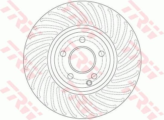 Brake disc, 1pcs FRONT, Top Quality DF6195S - image 2