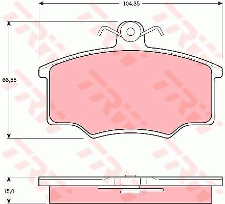 Brake Pad Set, disc brake GDB403