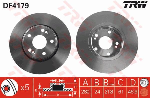 Brake Disc DF4179