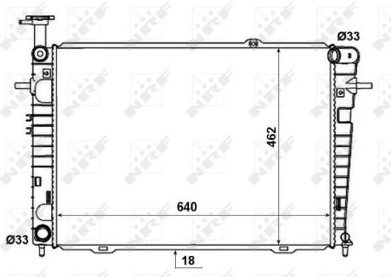 Radiator, engine cooling 53192