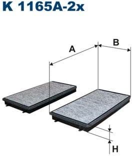 Filter, cabin air K1165A-2X
