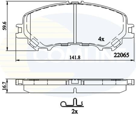 Brake pads front CBP32304