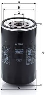 Oil Filter W1160