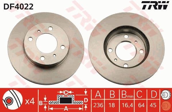 Brake Disc DF4022