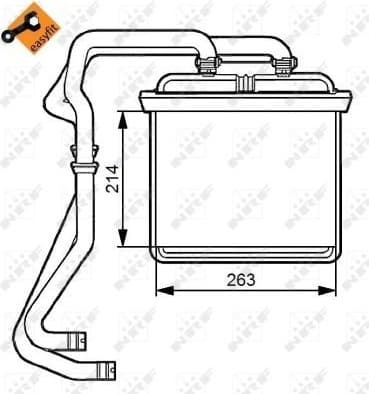 Heat Exchanger, interior heating 54215