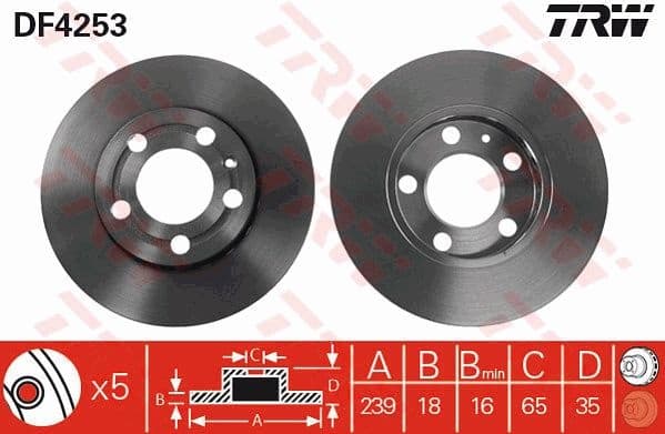 Brake Disc DF4253