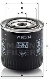 Oil Filter W920/14