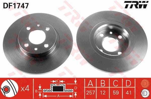 Brake Disc DF1747