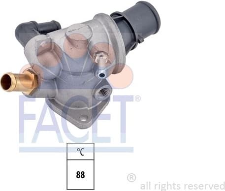 Thermostat, coolant Made in Italy - OE Equivalent 7.8122 - image 2