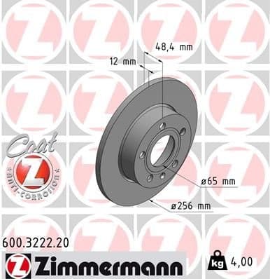 Brake Disc COAT Z 600.3222.20