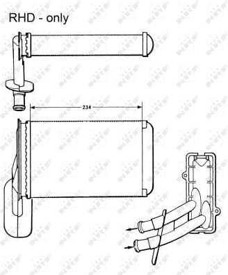 Heat Exchanger, interior heating 58623