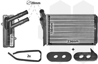 Heat Exchanger, interior heating *** IR PLUS *** 58006060