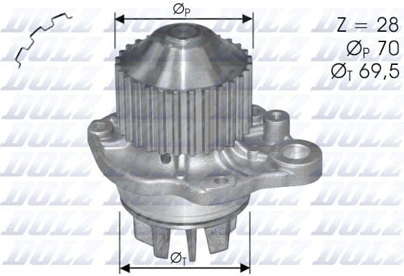 Water pump cooling system C-121