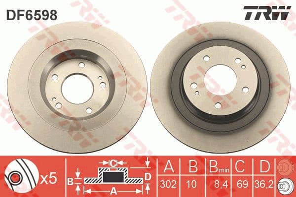 Brake Disc DF6598
