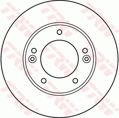 Brake Disc TRW SINGLE DF6081S - image 2