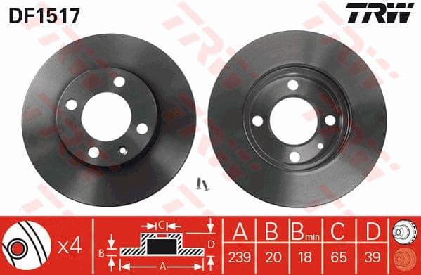 Brake Disc DF1517