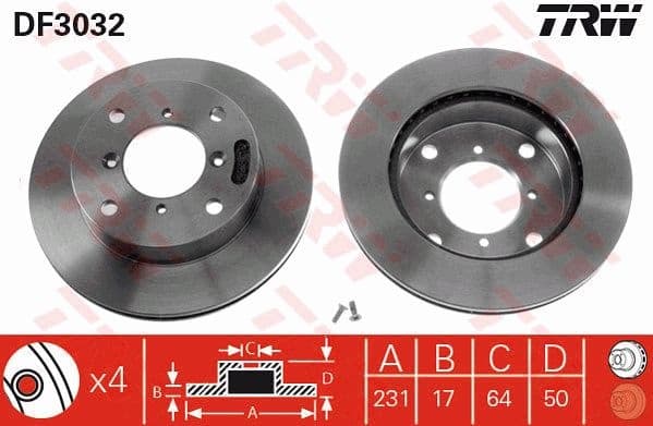 Brake Disc DF3032