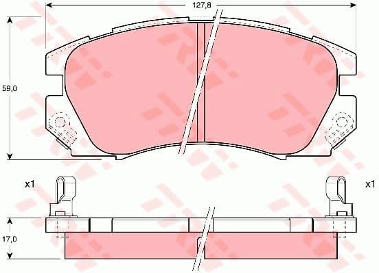 Brake Pad Set, disc brake GDB1179