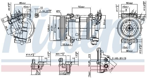 Compressor, air conditioning ** FIRST FIT ** 890051