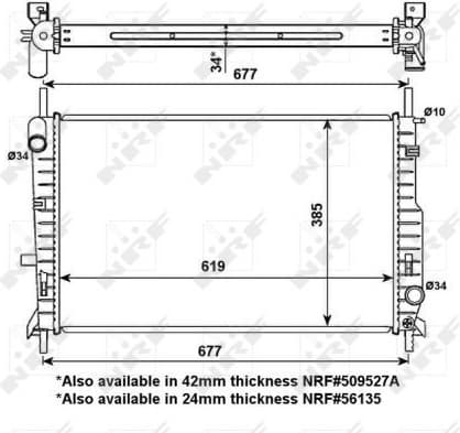 Radiator, engine cooling EASY FIT 509527