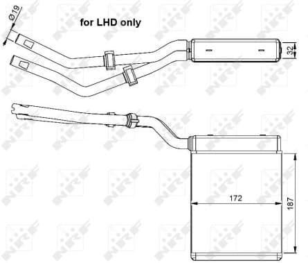 Heat Exchanger, interior heating EASY FIT 54303