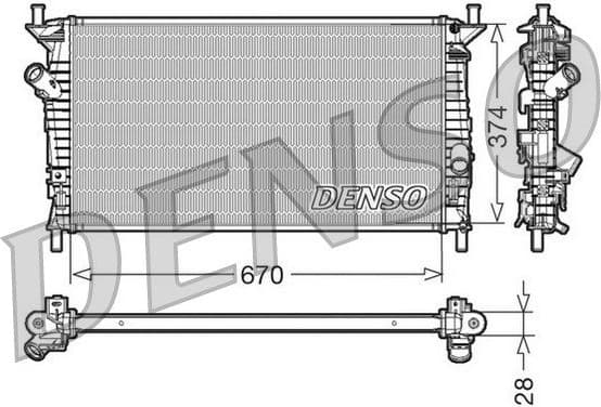 Radiator, engine cooling DRM10074
