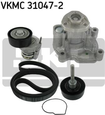 Water Pump + V-ribbed Belt Kit VKMC 31047-2