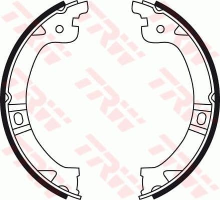 Brake shoes handbrake, Top Quality GS8759