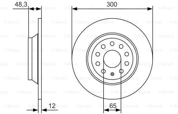 Brake Disc 0986479A84