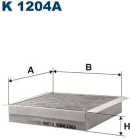 Filter, cabin air K1204A