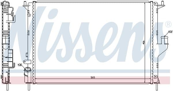 Radiator, engine cooling 637612