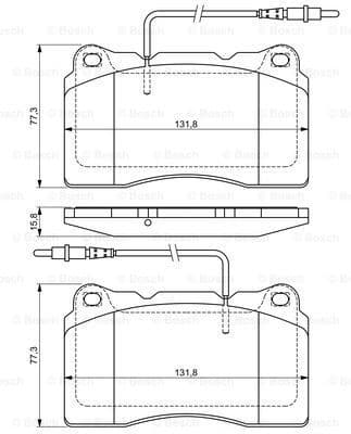 Brake Pad Set, disc brake 0986424738 - image 2