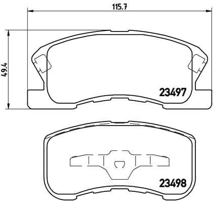 Brake Pad Set, disc brake PRIME LINE P16008