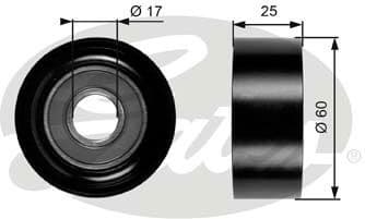 Deflection/Guide Pulley, V-ribbed belt DriveAlign™ T36176