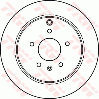 Brake discs kit rear, (2pcs), Top Quality DF6024 - image 3