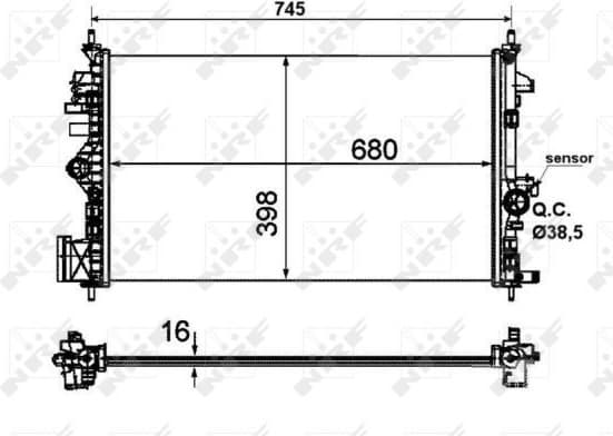 Radiator, engine cooling 53773 - image 2