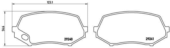Brake Pad Set, disc brake PRIME LINE P54044