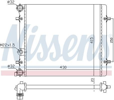 Radiator, engine cooling ** FIRST FIT ** 641011