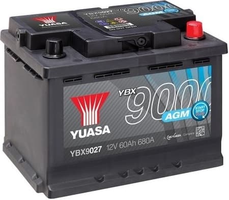 Starter Battery YBX9000 AGM Start Stop Plus Batteries YBX9027