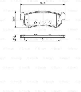 Brake Pad Set, disc brake 0986494133 - image 7