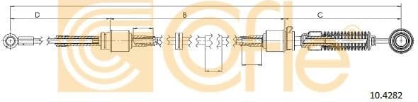 Cable Pull, manual transmission 10.4282