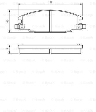 Brake Pad Set, disc brake 0986460960