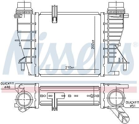 Charge Air Cooler ** FIRST FIT ** 96363