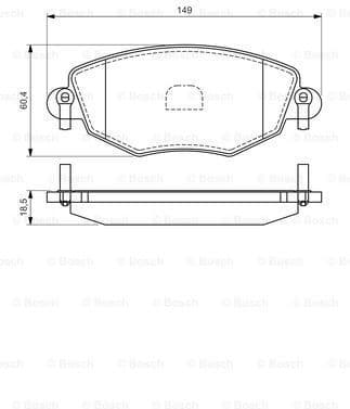 Brake Pad Set, disc brake 0986494026 - image 7