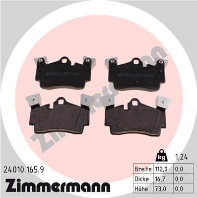 Brake Pad Set, disc brake pb:z 24010.165.9 - image 2
