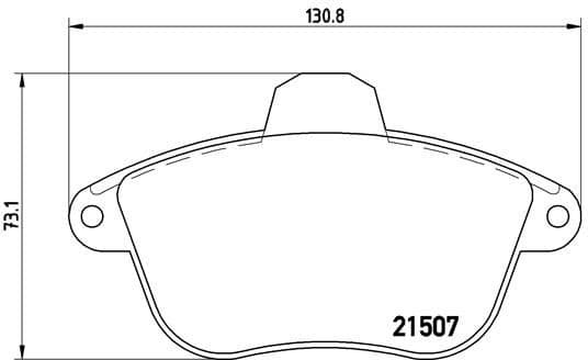 Brake Pad Set, disc brake PRIME LINE P61048