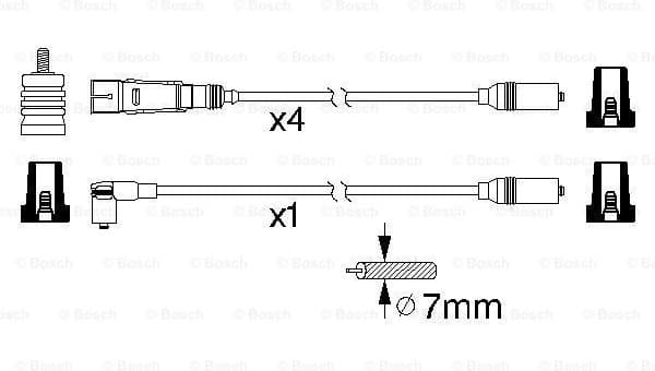 Ignition Cable Kit 0986356317 - image 5